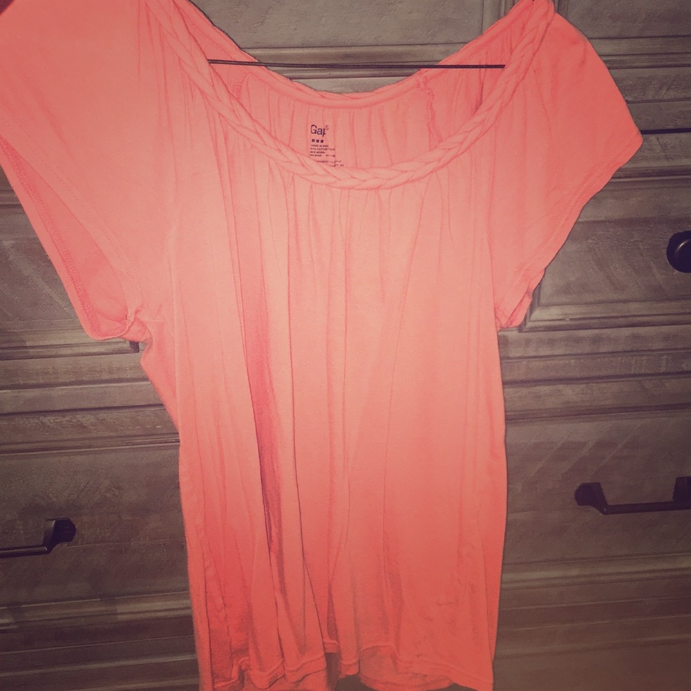 Pink braided top